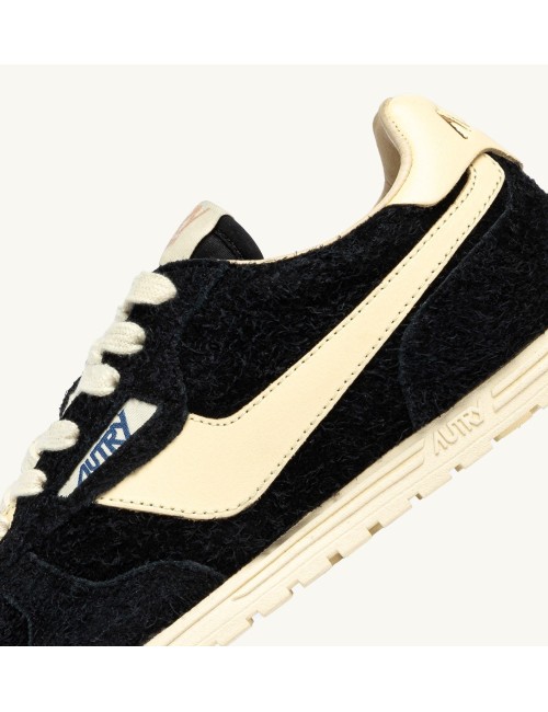 WINDSPIN Low, Daim et Cuir - Noir et Rutabaga