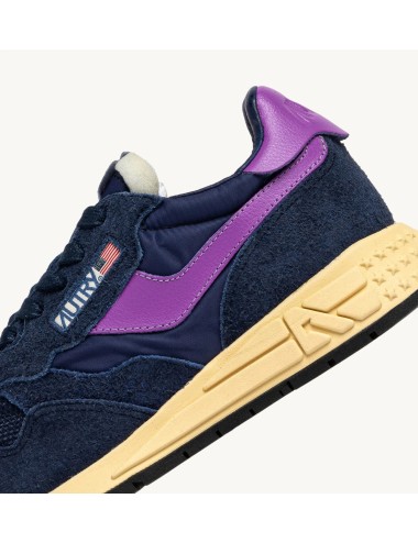 REELWIND Low, Nylon et Daim - Navy et Dewberry