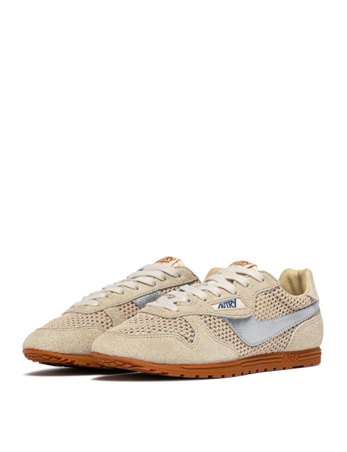 WINDSPIN Low, Daim - Écru et Argent