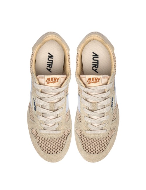 WINDSPIN Low, Daim - Écru et Argent