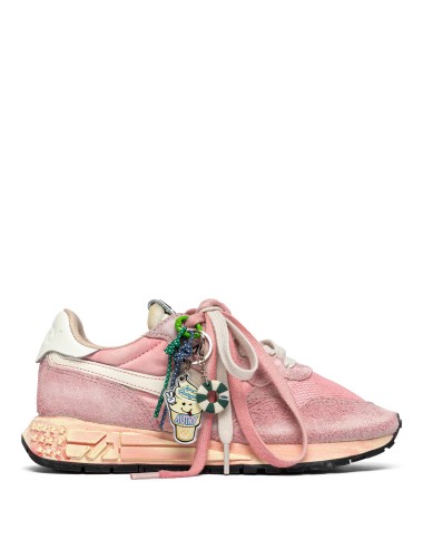 REELWIND Low, Suede et Nylon - Blanc et Rouge