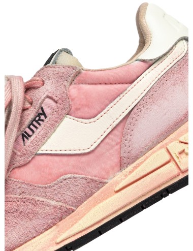 REELWIND Low, Daim et Nylon - Blanc et Rouge