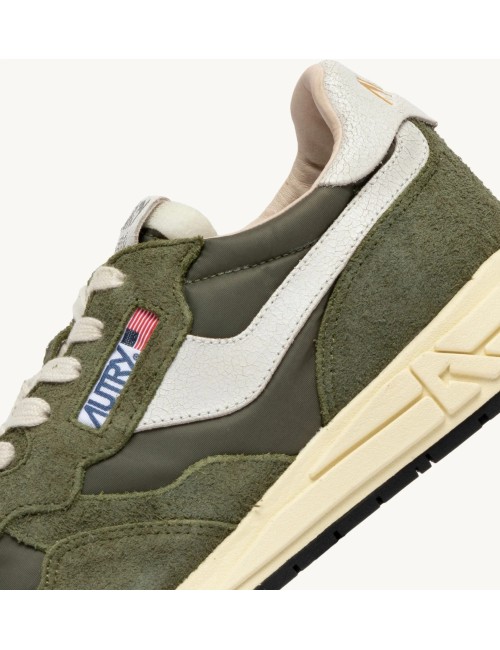 REELWIND Low, Nylon et Daim - Blanc et Sauge