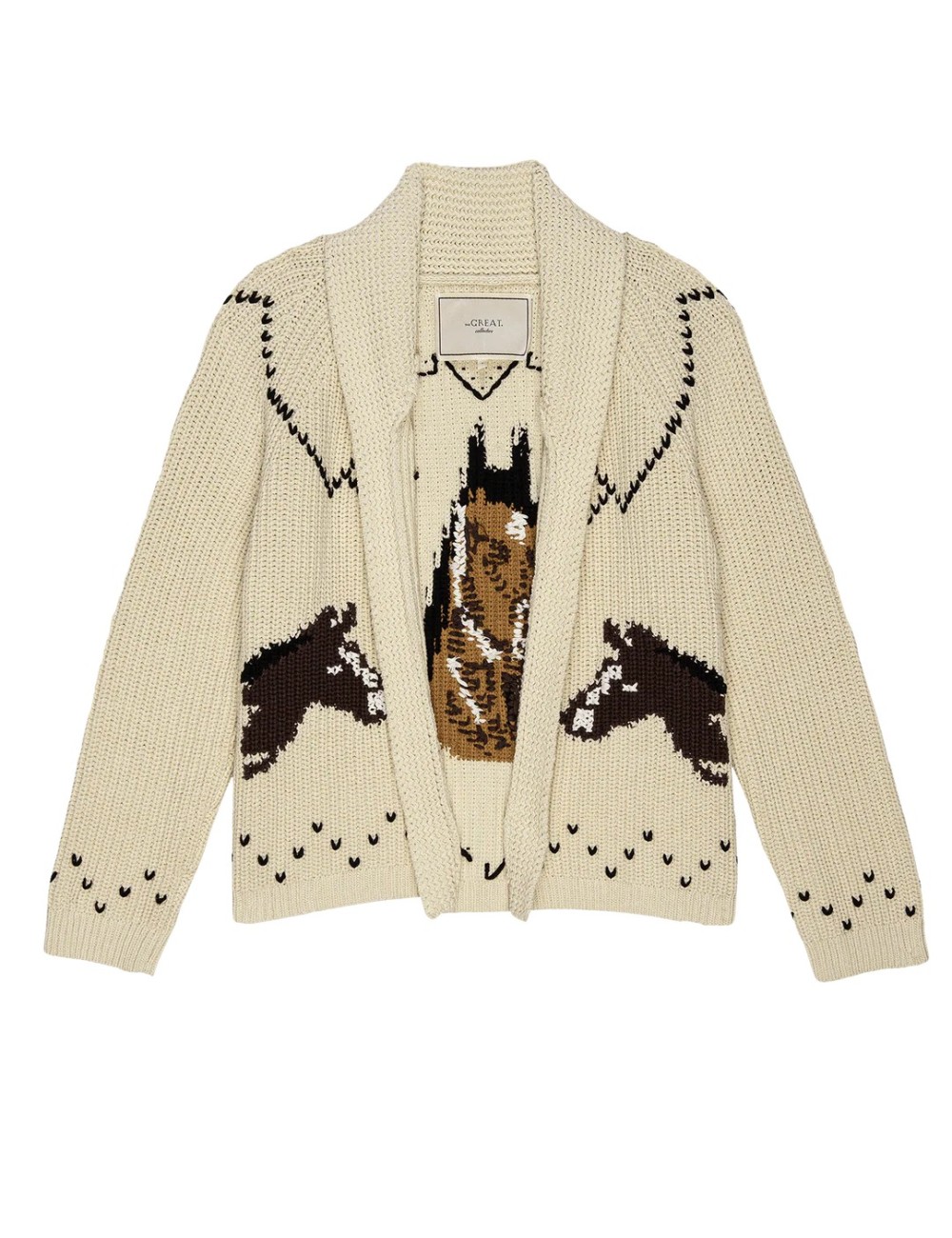 Cardigan HORSE LODGE - Crème