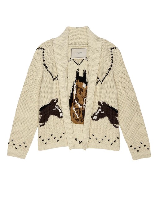 Cardigan HORSE LODGE - Crème