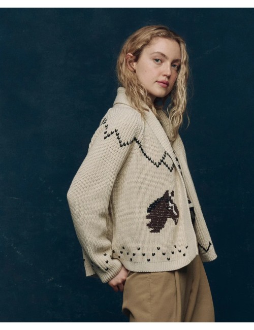 Cardigan HORSE LODGE - Crème