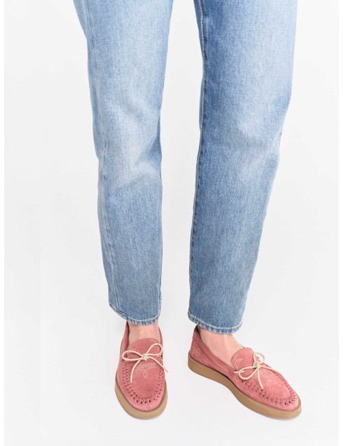 Mocassins TOTEM, Daim - Blush