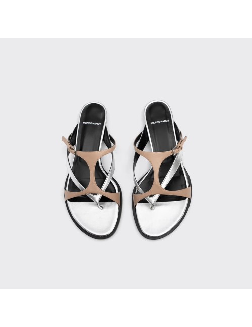 Sandales BRASILIA - Argent, Taupe