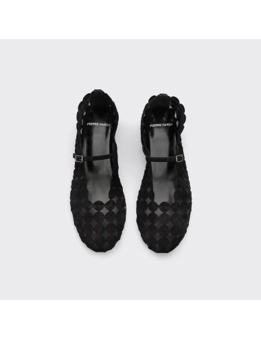 Ballerines MINI BULLES, Daim - Noir