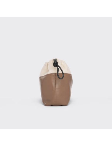 Pochette TWIN - Camel, Blanc cassé