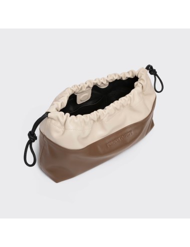 Pochette TWIN - Camel, Blanc cassé