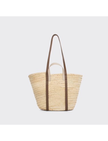 Panier ALPHA RAFFIA - Camel, Noir, Blanc