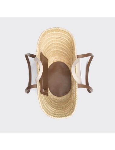Panier ALPHA RAFFIA - Camel, Noir, Blanc