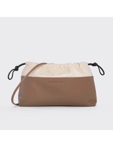 Pochette TWIN - Camel, Blanc cassé