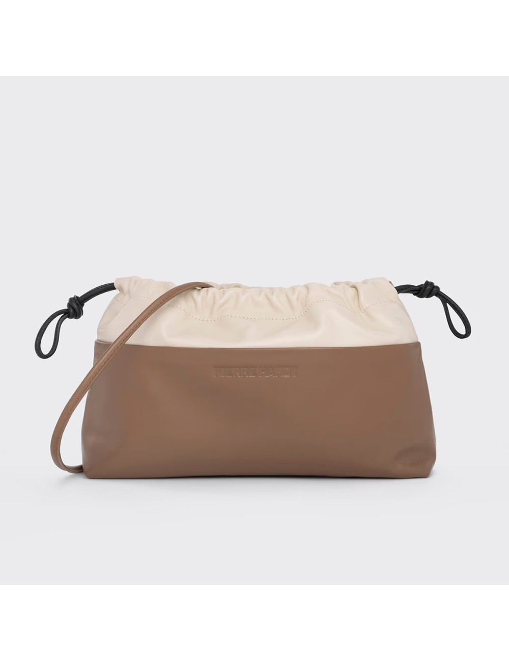Pochette TWIN - Camel, Blanc cassé