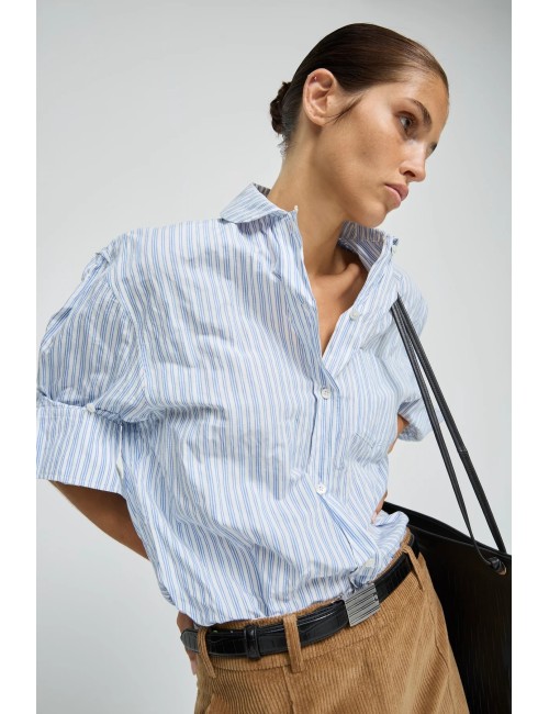 Chemise BLANDINE - Rayures, Bleu