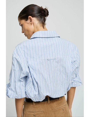 Chemise BLANDINE - Rayures, Bleu