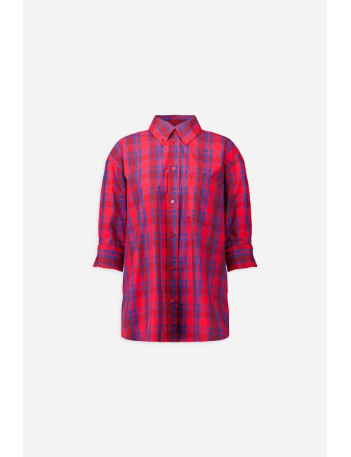 Chemise RICKA - Carreaux, Rouge, Bleu