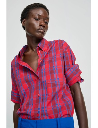 Chemise RICKA - Carreaux, Rouge, Bleu
