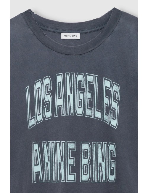 Tee-shirt cropped JOHNNY - Washed Grey