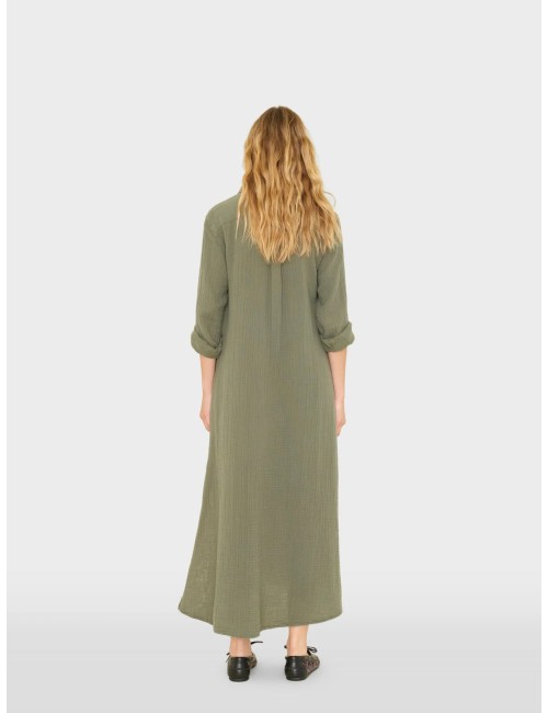 Robe BODEN en gaze - Olive Moss