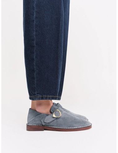 Slippers LUCCA Daim - Bleu