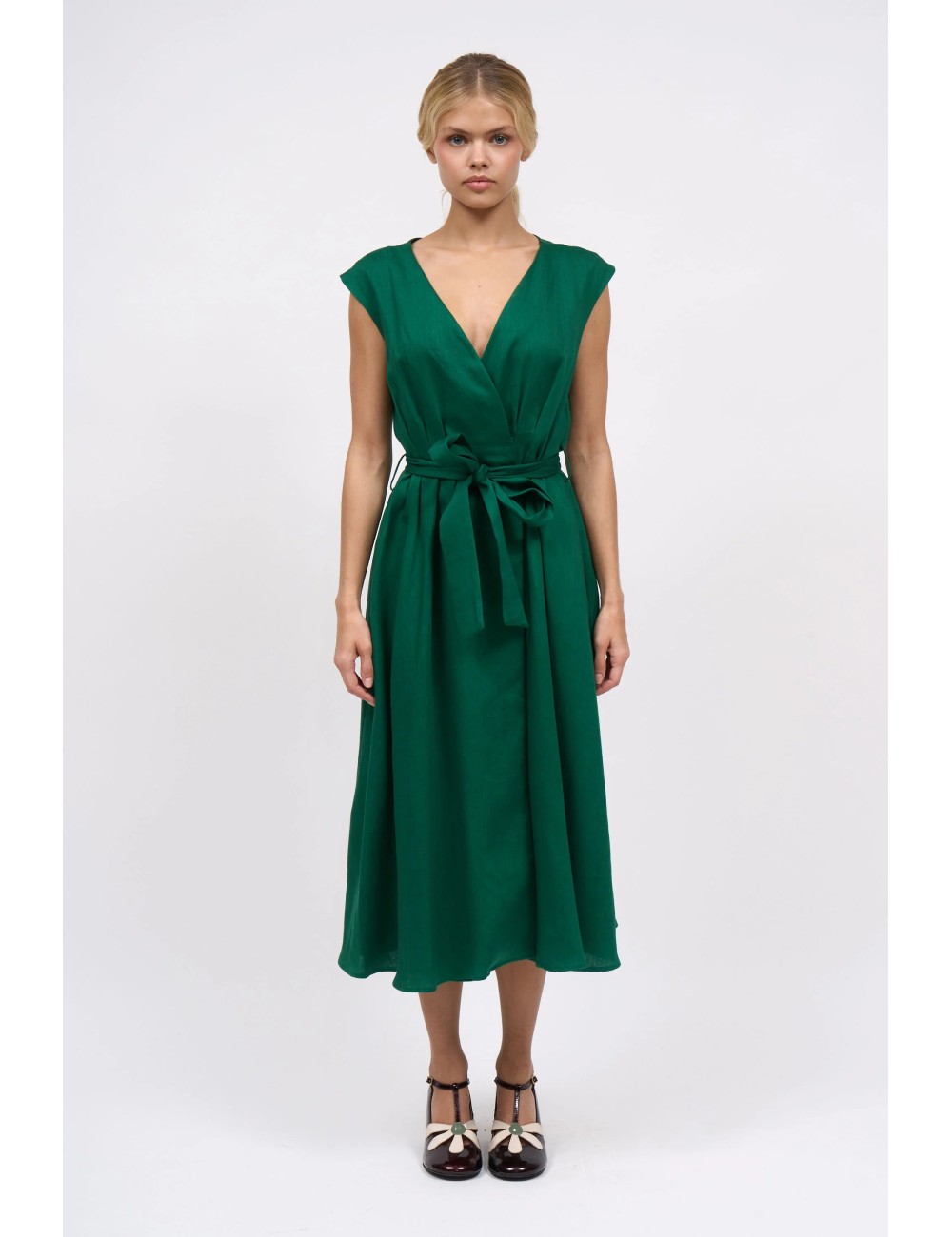 Robe midi SHANGHAI - Vert