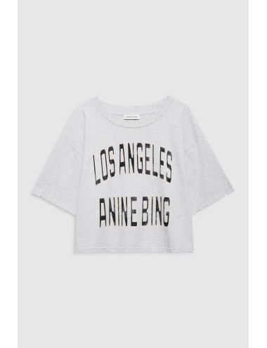 Tee-shirt cropped JOHNNY - Grey Melange