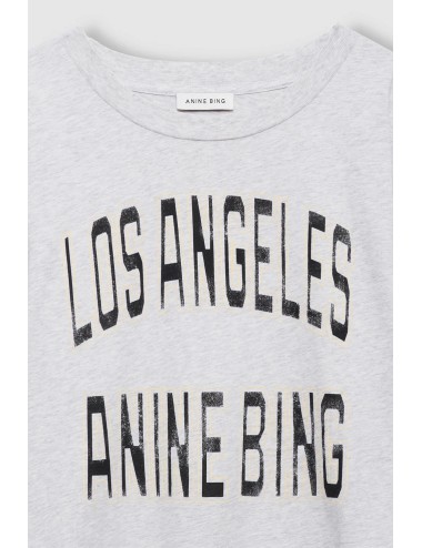 Tee-shirt cropped JOHNNY - Grey Melange