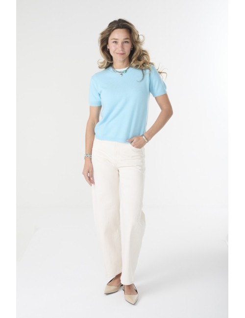 Pull manches courtes MINI ANDRE Light - Blue