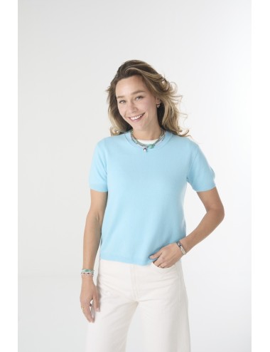 Pull manches courtes MINI ANDRE Light - Blue