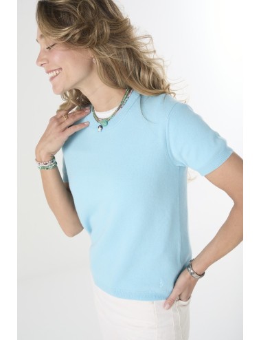 Pull manches courtes MINI ANDRE Light - Blue