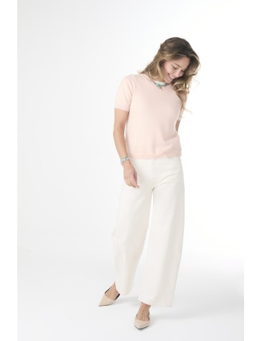 Pull manches courtes MINI ANDRE Light - Blush