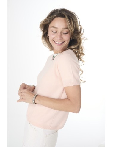 Pull manches courtes MINI ANDRE Light - Blush