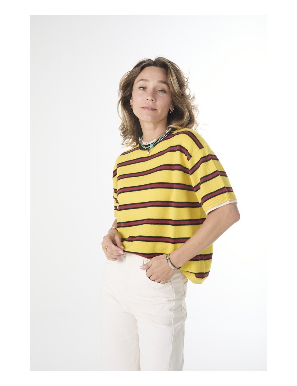 Tee-shirt ALBERTO Stripes Light - Sun