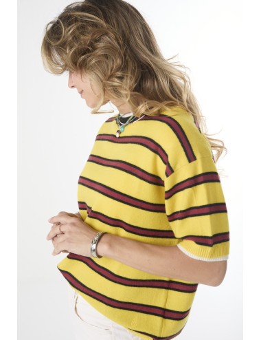 Tee-shirt ALBERTO Stripes Light - Sun