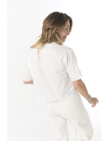 Chemisier SILAS - Écru, Broderies