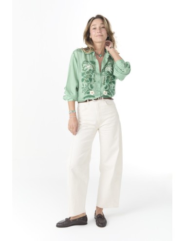 Chemise ALLIANCE - Vert, Broderies