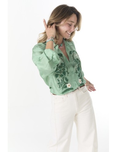 Chemise ALLIANCE - Vert, Broderies