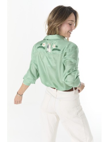 Chemise ALLIANCE - Vert, Broderies