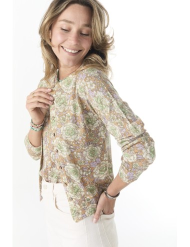 Cardigan MYOSOTIS - Imprimé Fleuri