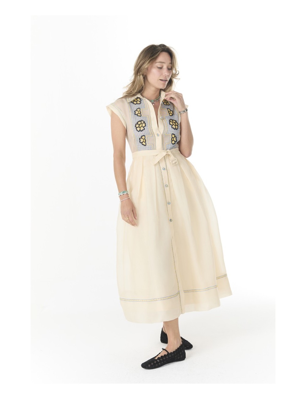 Robe-chemise HYACINTHE - Broderies