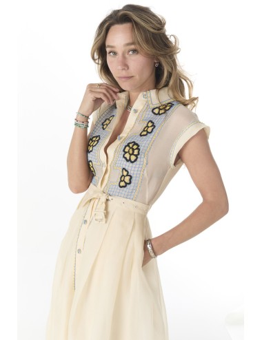Robe-chemise HYACINTHE - Broderies