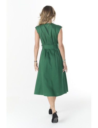 Robe midi SHANGHAI - Vert