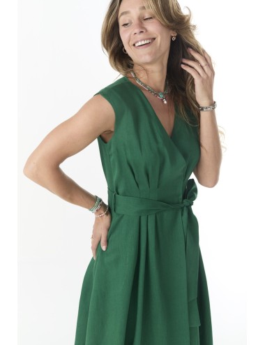 Robe midi SHANGHAI - Vert
