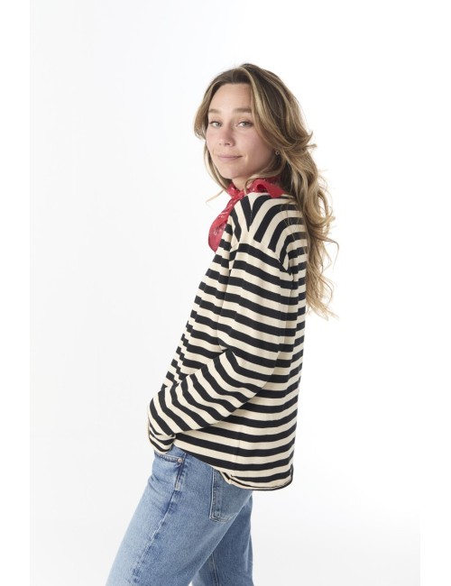 Pull SAILOR - Rayé noir