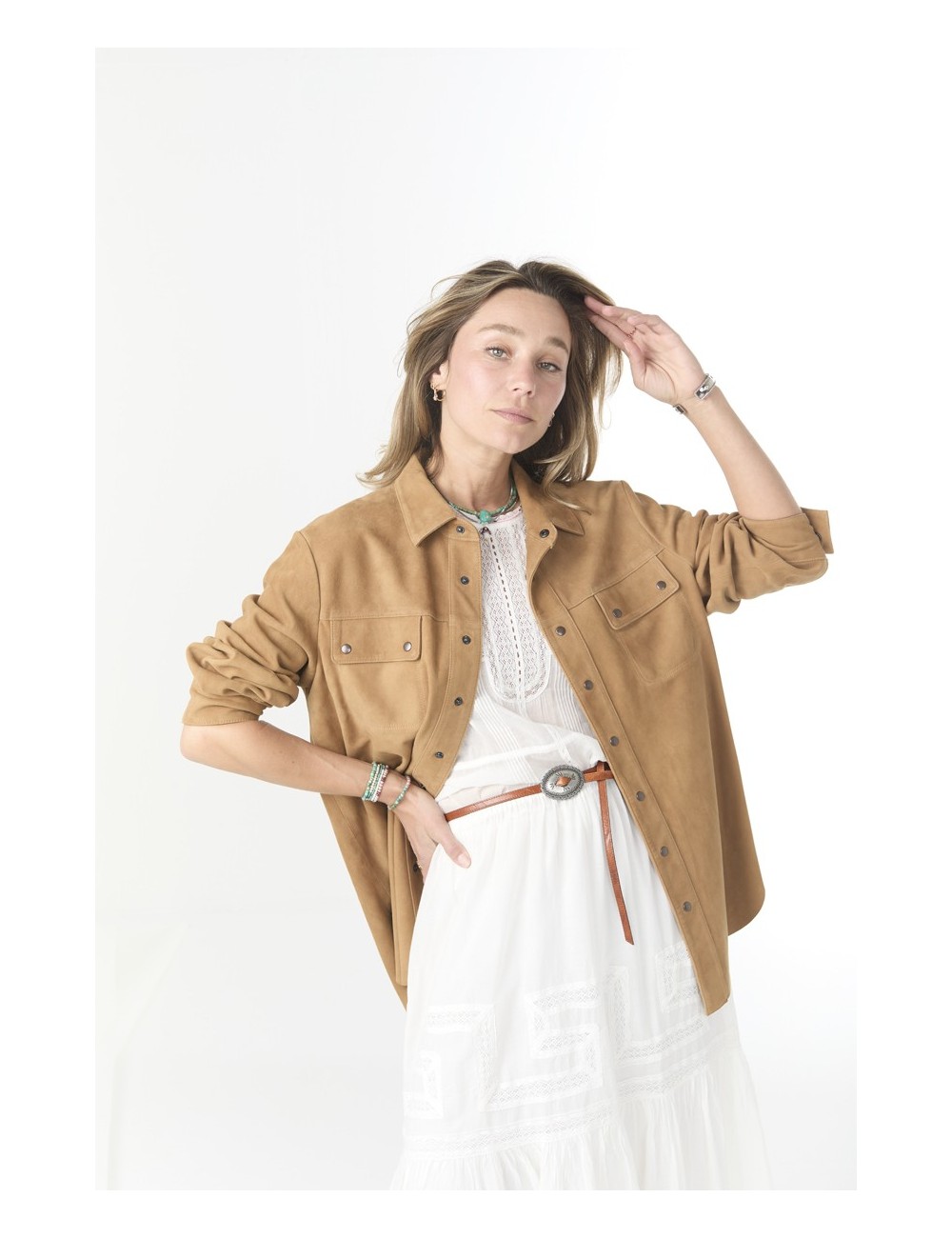 Veste TRAVELER, Daim - Golden Brown
