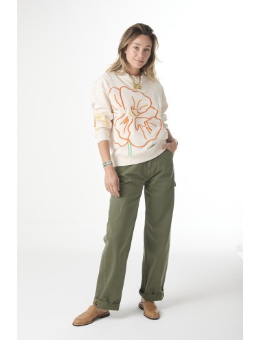 Sweat LARGE EMBROIDERED FLOWER