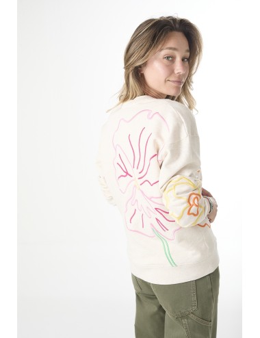 Sweat LARGE EMBROIDERED FLOWER