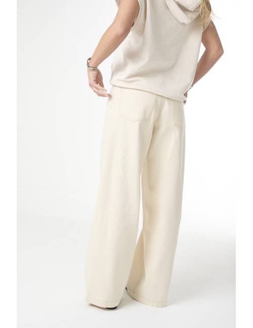 Pantalon Décontracté - Ceinture à FLEURS